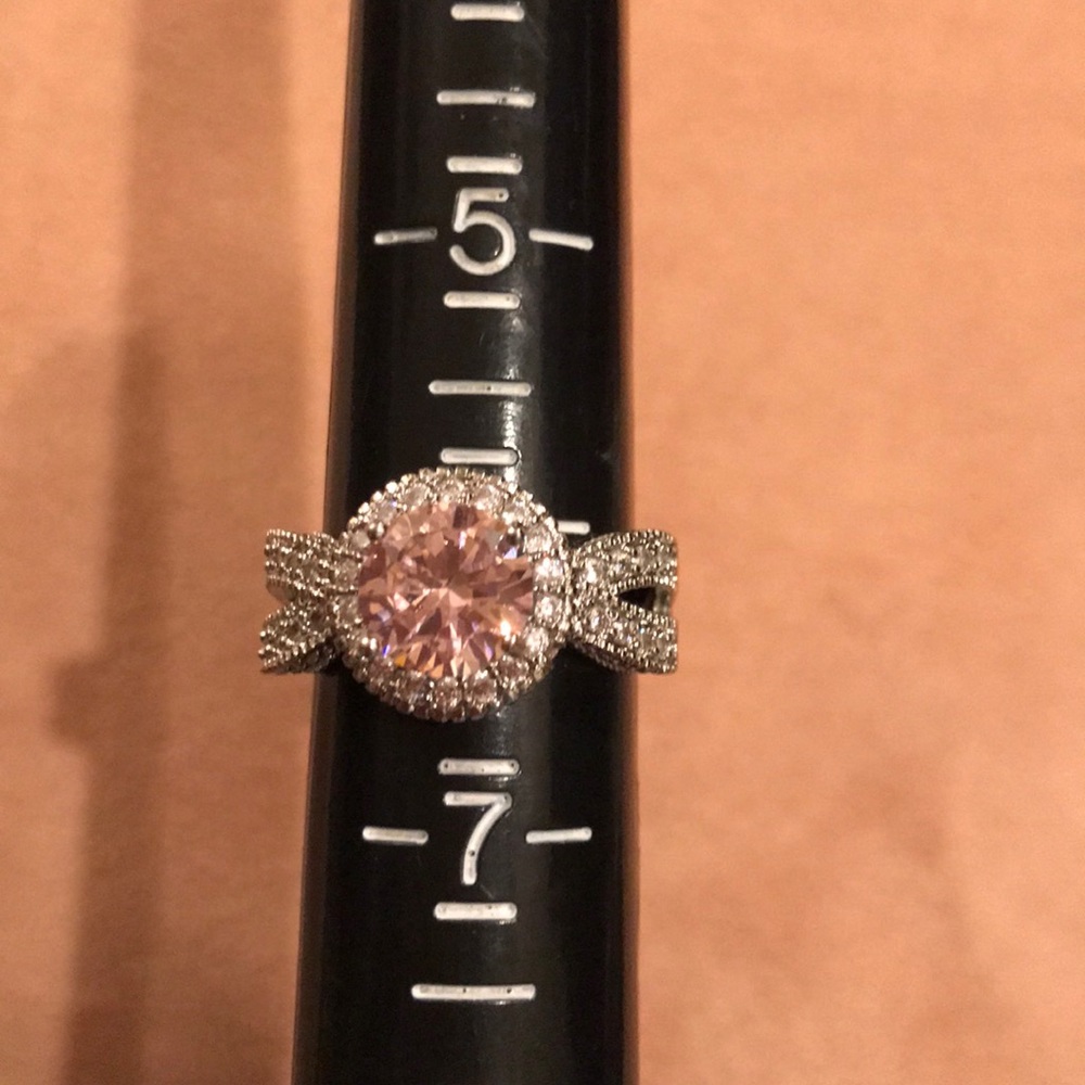 New, Pink and White Sapphire Ring!